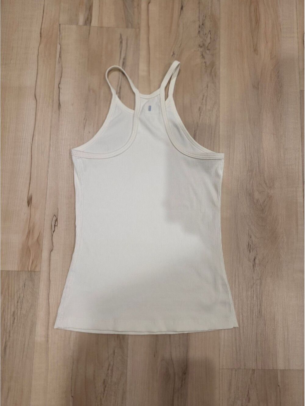 NOBULL Women's White Ribbed Racerback Tank Top Size S - Picture 3 of 4
